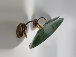 paire d appliques murales en tole emaillee