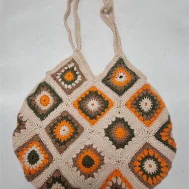 sac vintage tricote main