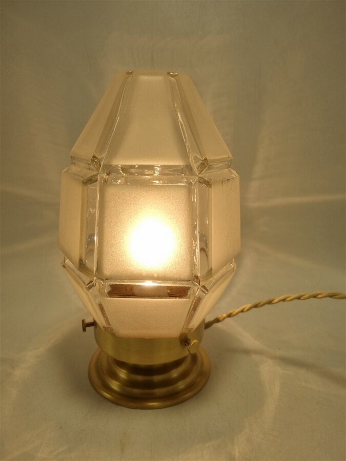 Lampe ancien globe art deco