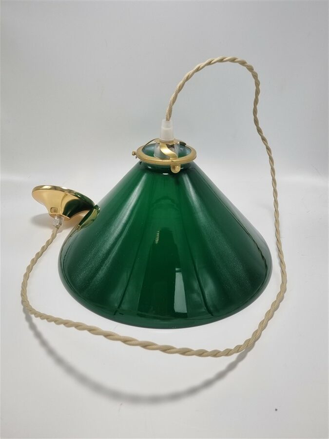 Suspension en opaline verte