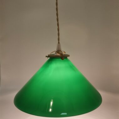 Suspension en opaline verte