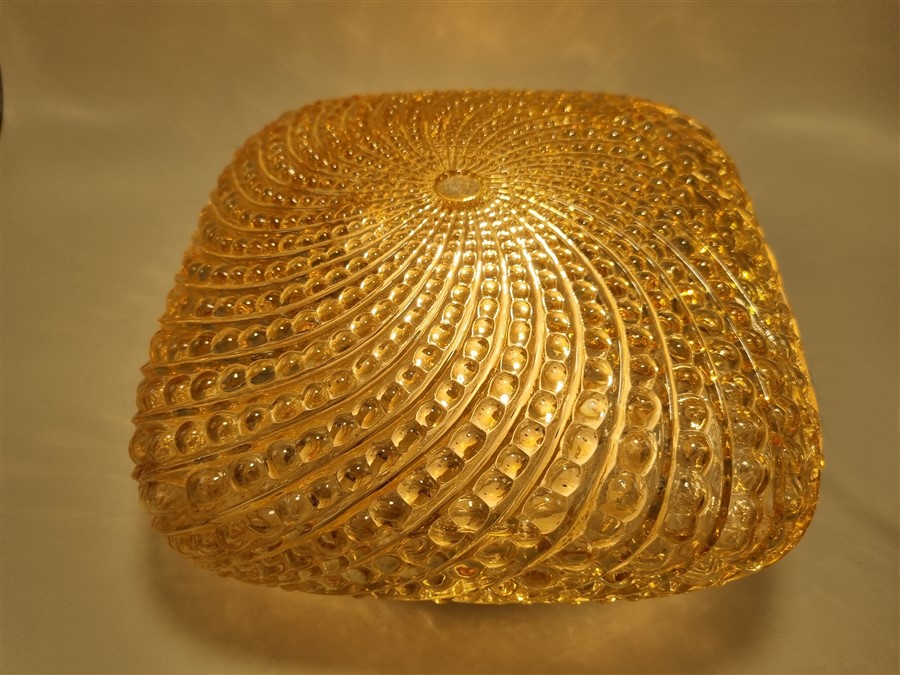 plafonnier style art deco verre irise