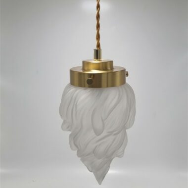 baladeuse globe vintage en forme de flamme