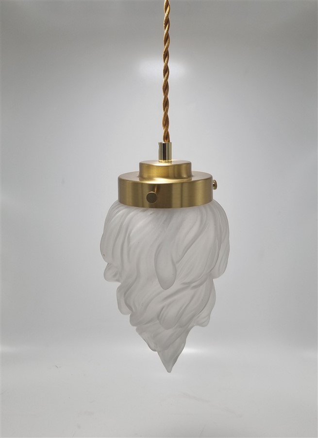 baladeuse globe vintage en forme de flamme