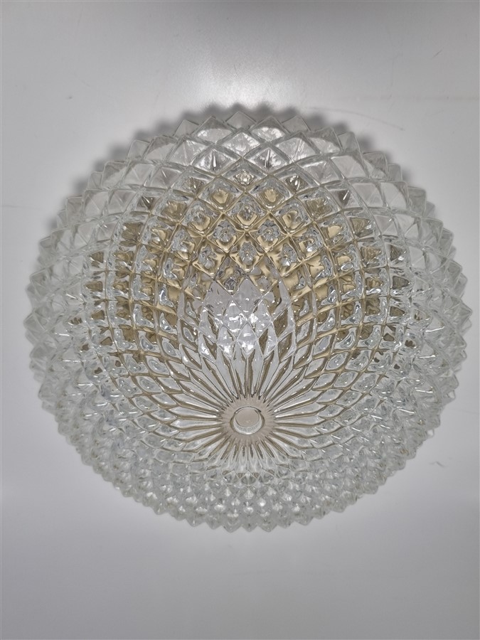 plafonnier vintage au relief en pointes