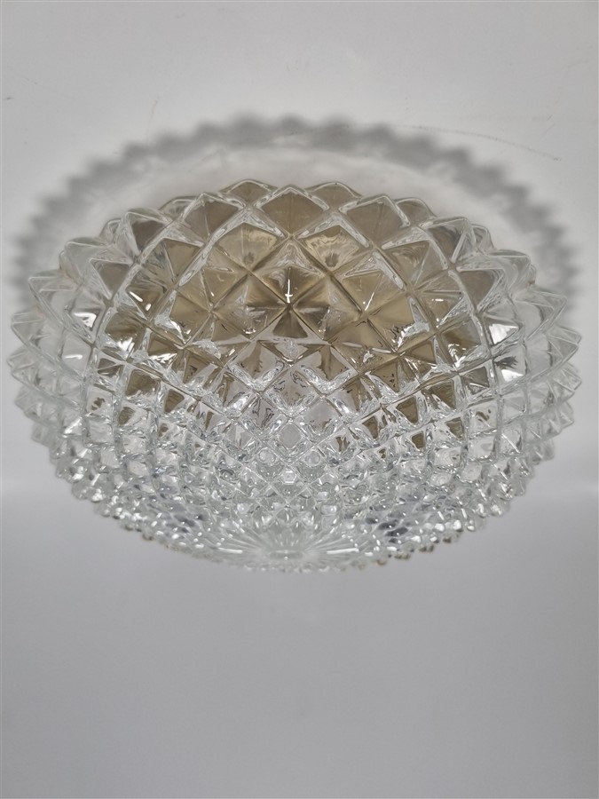 plafonnier vintage au relief en pointes