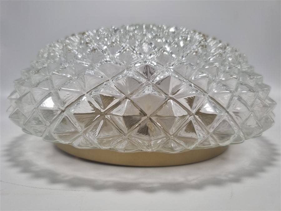 plafonnier vintage au relief en pointes