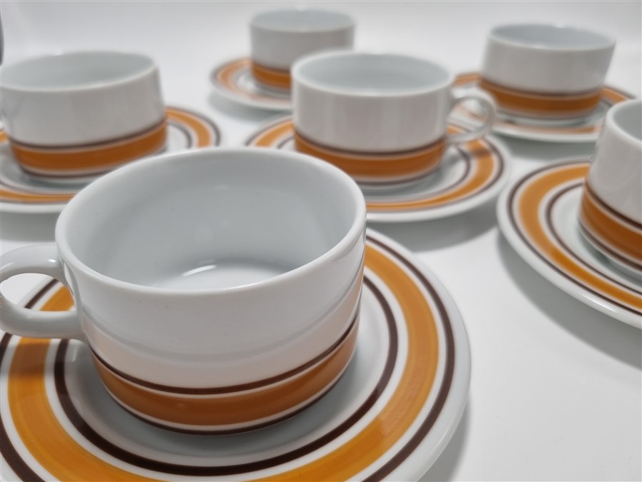 service de 6 tasses a cafe vintage