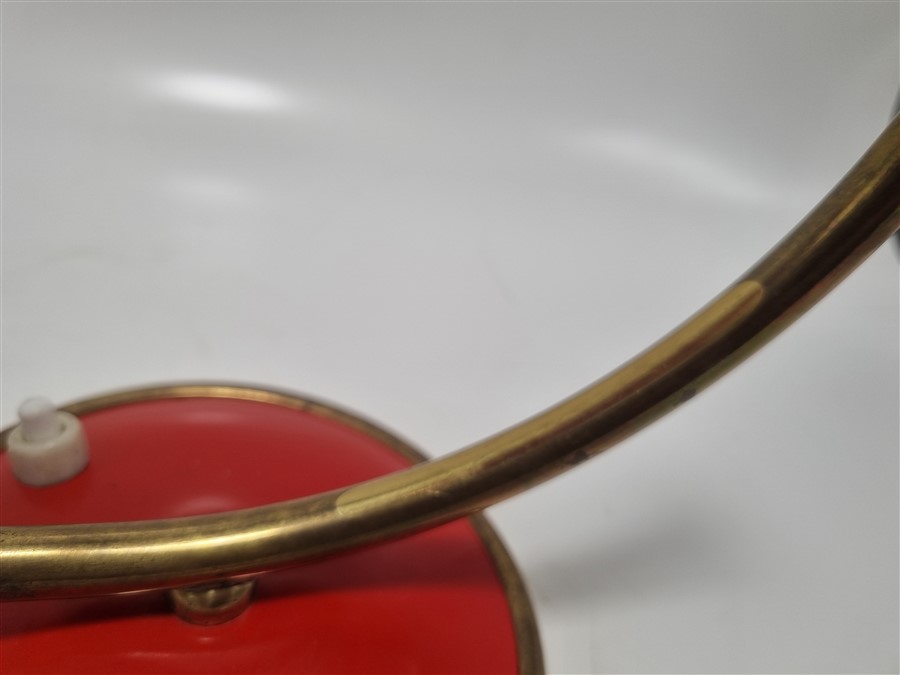 lampe de bureau vintage rouge