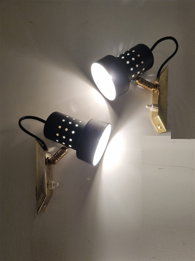 trio d appliques vintage en metal or et noir
