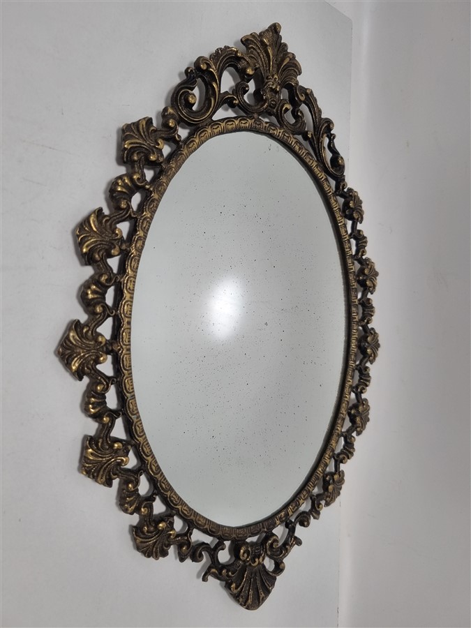 ancien miroir ovale a suspendre