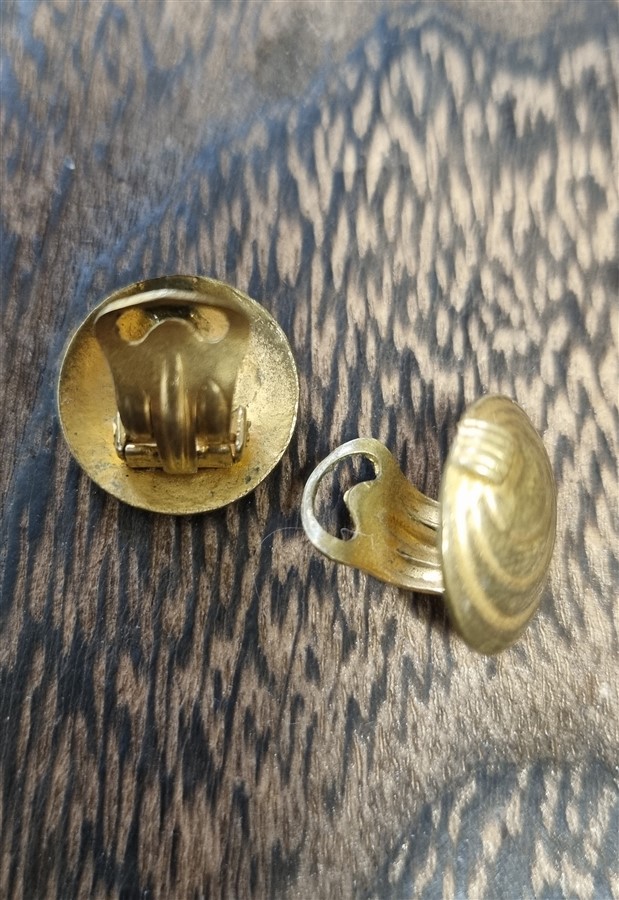 Paire de boucles d'oreille à clips esprit art déco