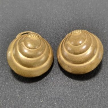 Paire de boucles d'oreille à clips esprit art déco