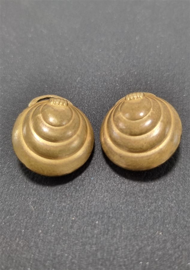 Paire de boucles d'oreille à clips esprit art déco