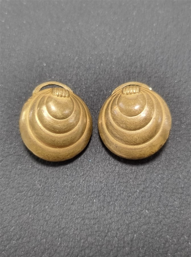 Paire de boucles d'oreille à clips esprit art deco
