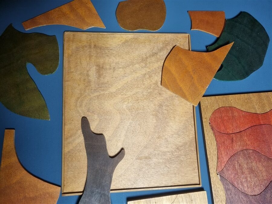Lot de 3 puzzles vintage en bois