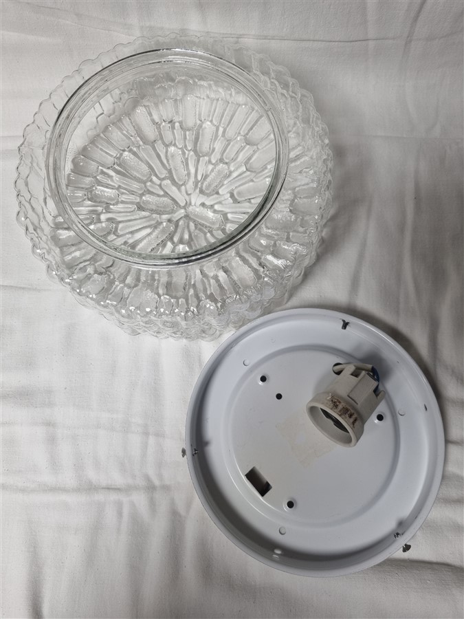 plafonnier vintage rond D 25 cm