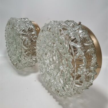 Duo de plafonniers ou appliques murales art deco