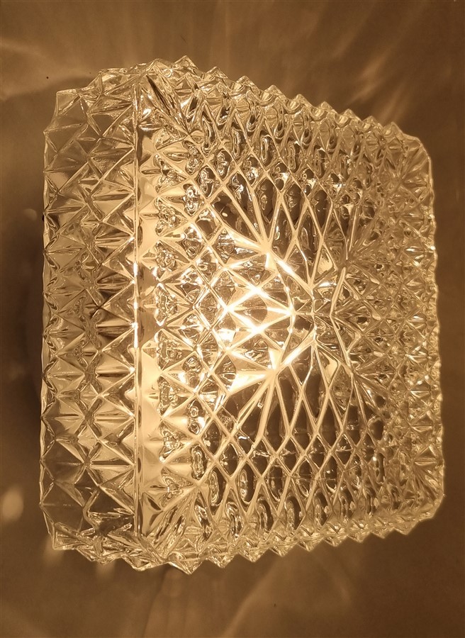 plafonnier vintage carre