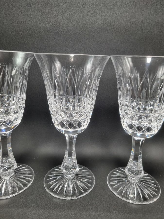 6 verres à pied en cristal