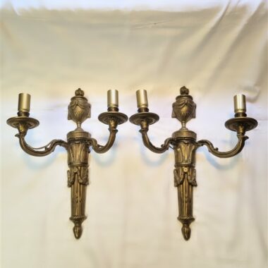 appliques murales en bronze style louis XVI