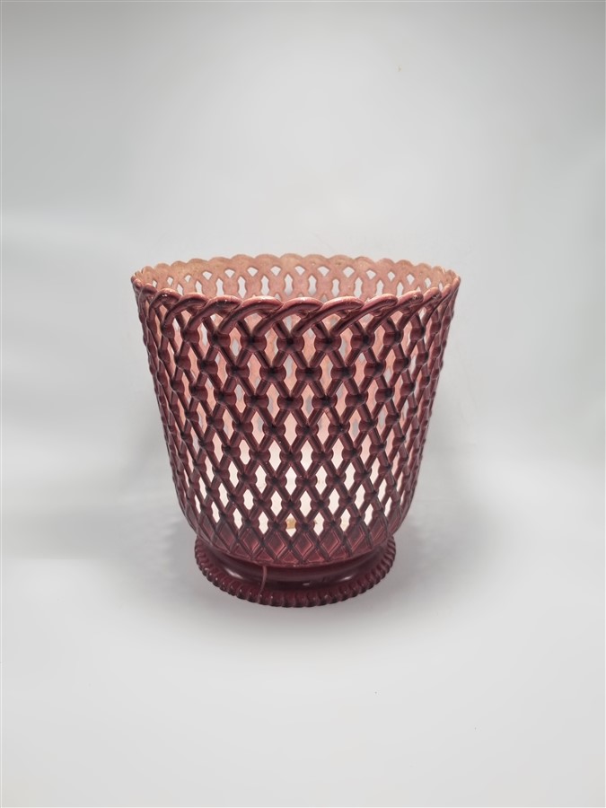 Cache-pot vintage en plastique