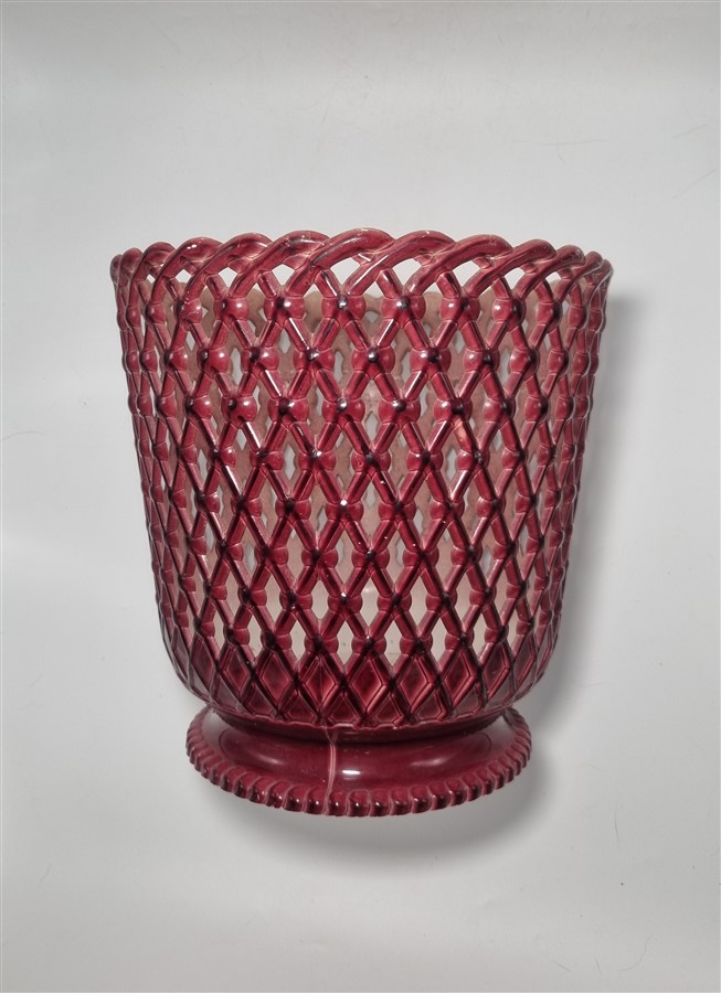 Cache-pot vintage en plastique