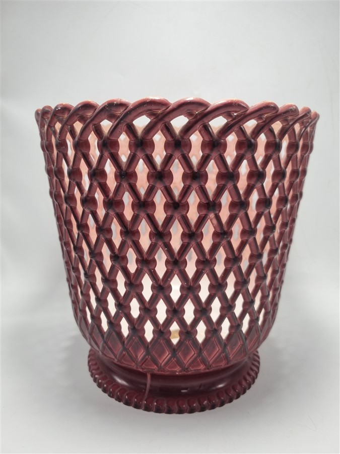 Cache-pot vintage en plastique