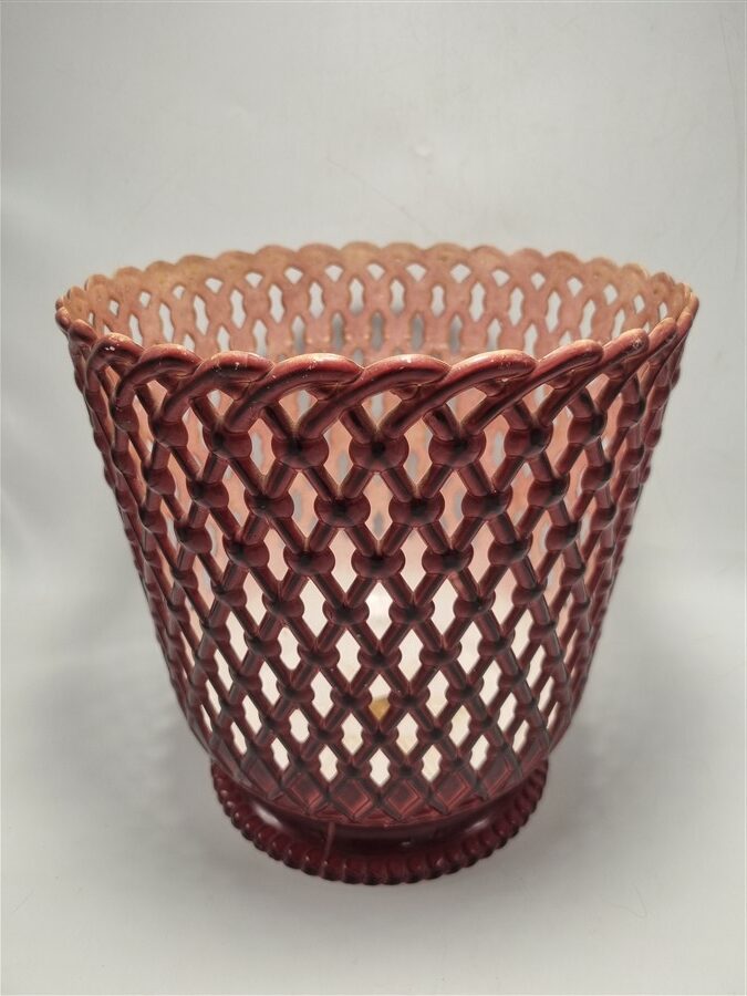 Cache-pot vintage en plastique