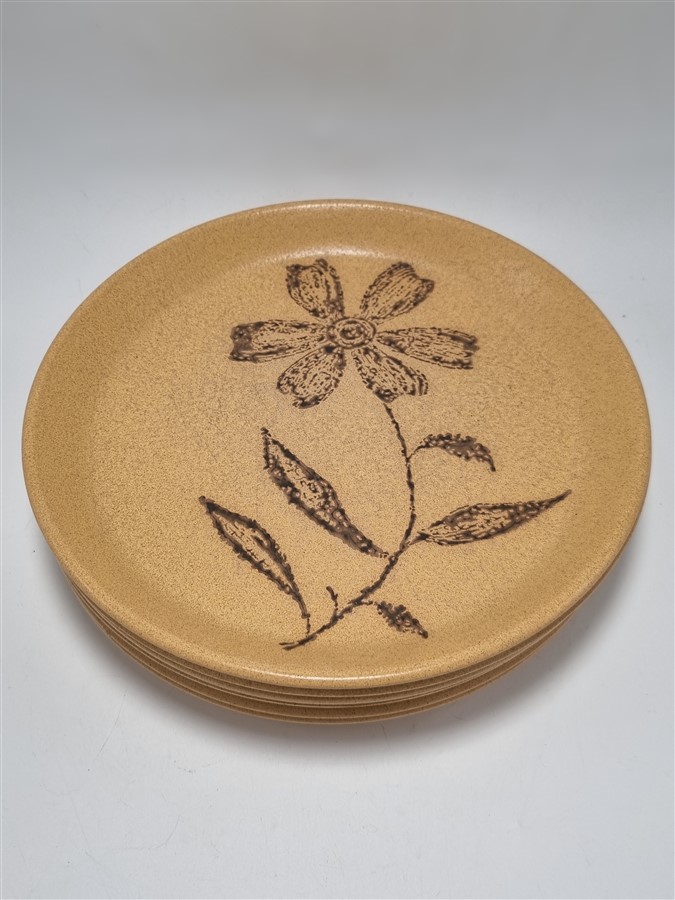 Assiettes vintage en grès