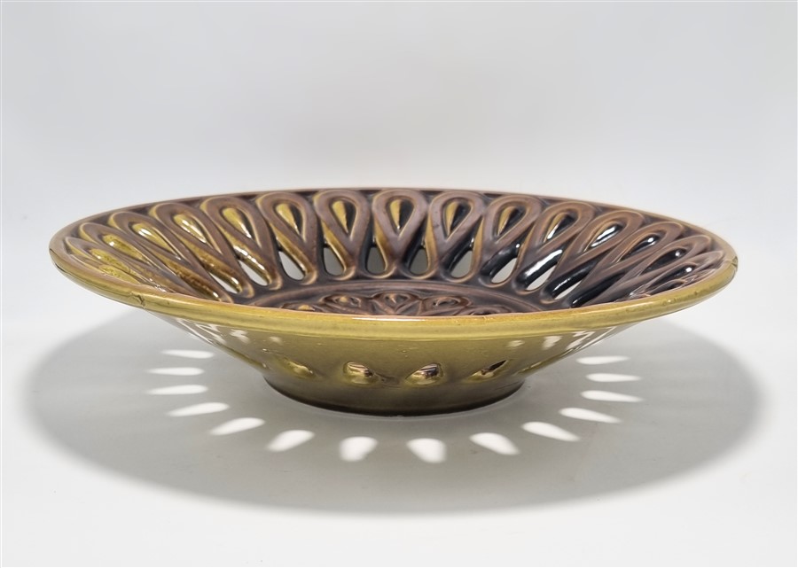 Coupe a fruits vintage esprit barbotine