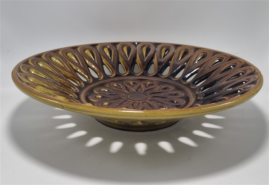 Coupe a fruits vintage esprit barbotine