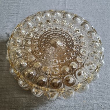 plafonnier verre teinte champagne