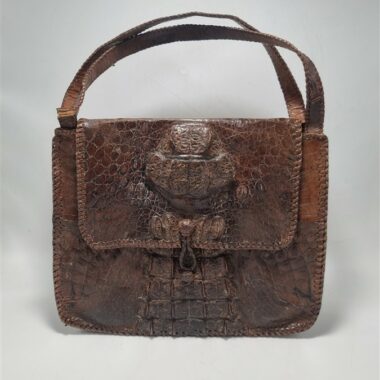 sac a main en cuir de crocodile