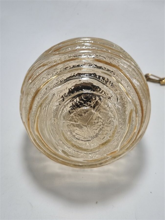 Suspension vintage verre or