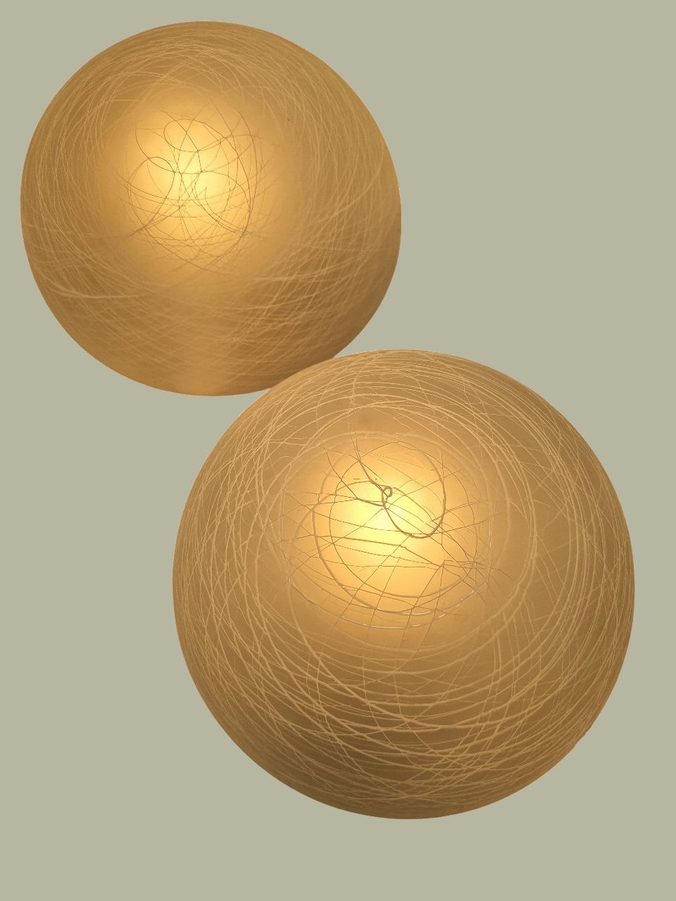 Duo de luminaires - plafonniers ou appliques murales