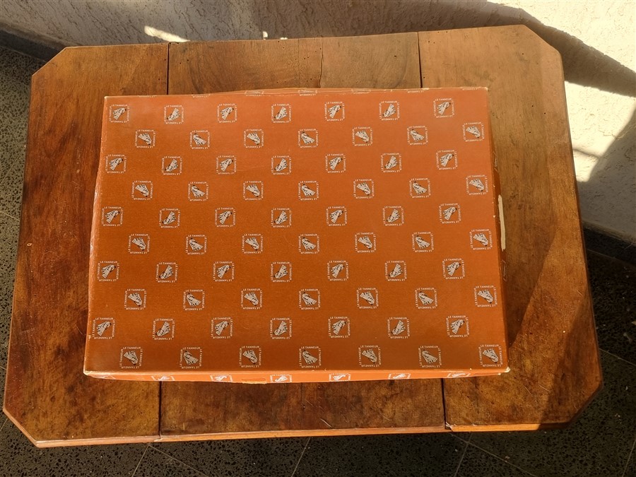 Sous-main vintage en cuir Le Tanneur