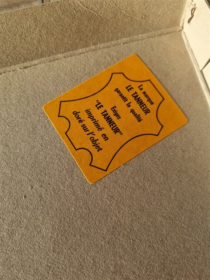 Sous-main vintage en cuir Le Tanneur