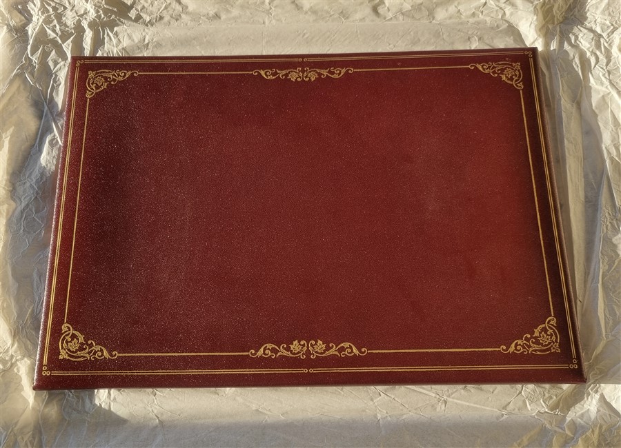 Sous-main vintage en cuir Le Tanneur