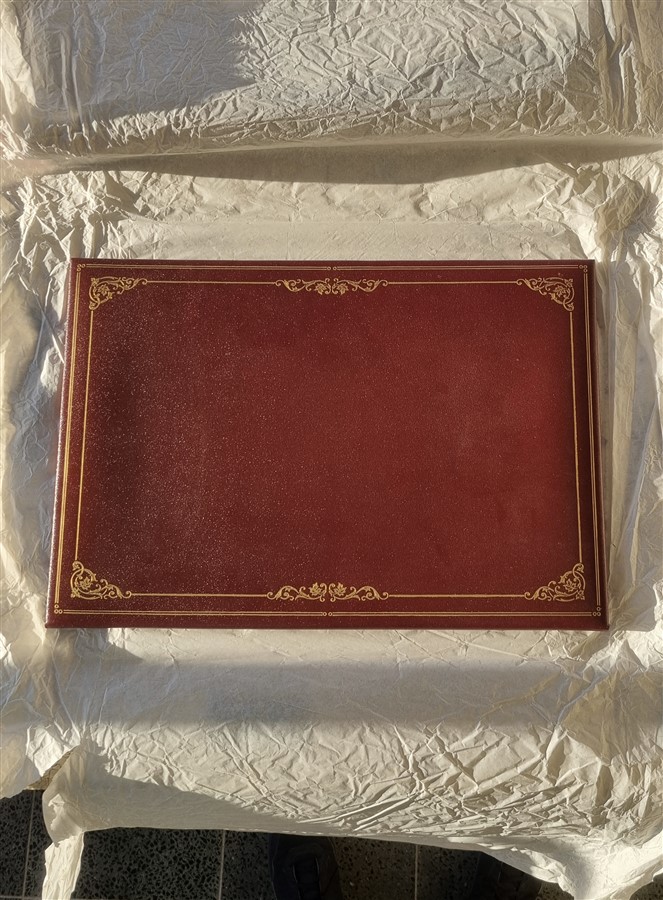 Sous-main vintage en cuir Le Tanneur