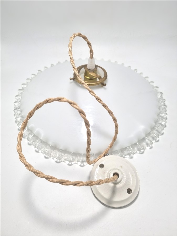 Suspension en opaline ø30