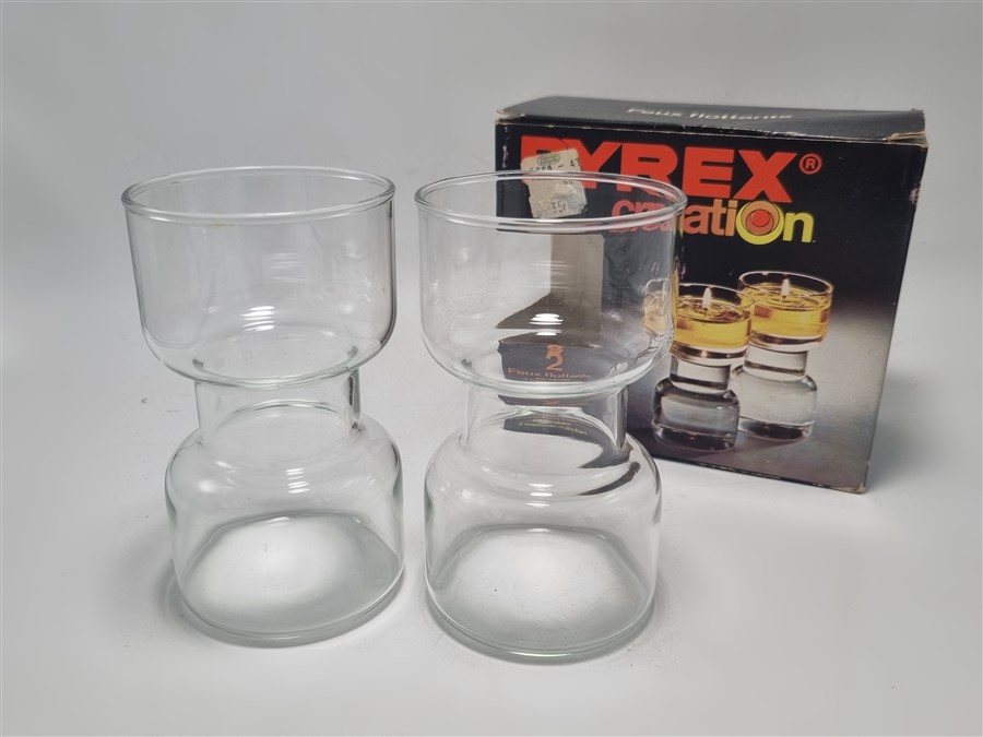 bougies pyrex creation 2 feux flottants