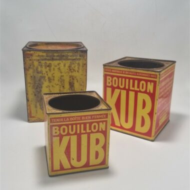 trio de boites bouillon kub