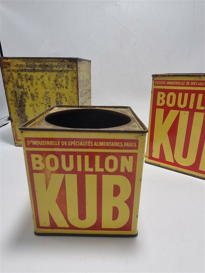 trio de boites bouillon kub