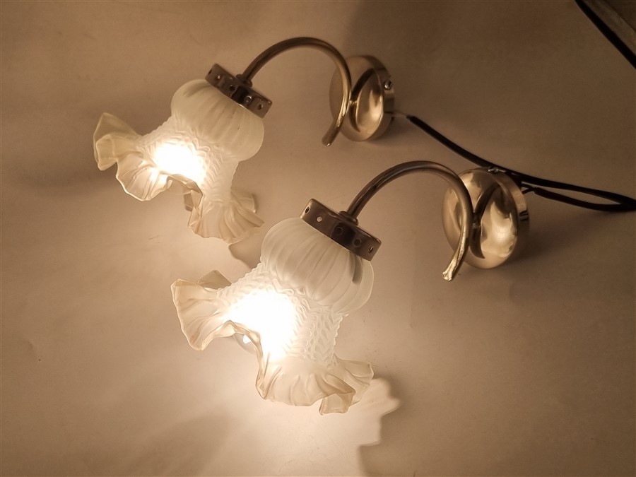 Paire d'appliques murales vintage