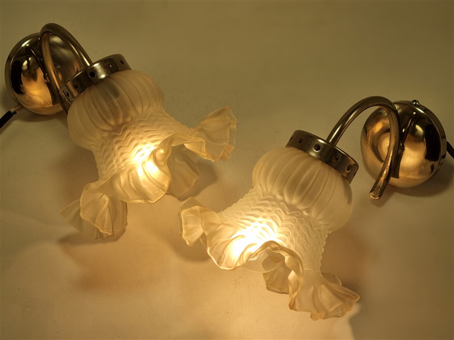 Paire d'appliques murales vintage