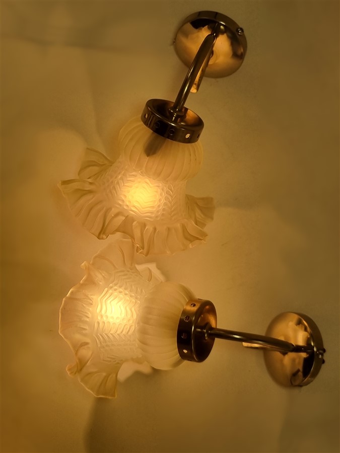 Paire d'appliques murales vintage
