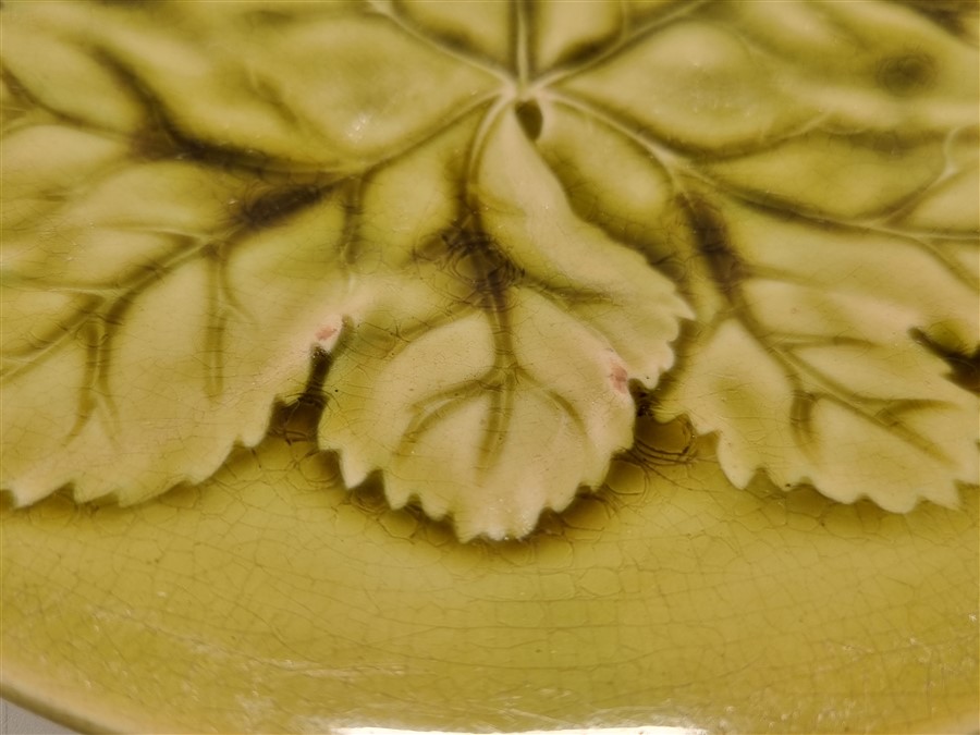 paire d assiettes a dessert barbotine choisy le roi