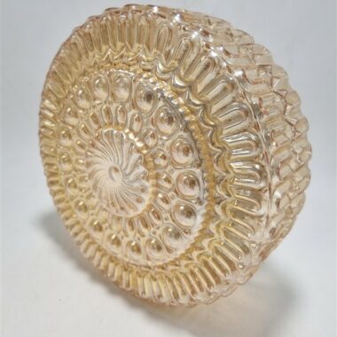 plafonnier vintage en verre irise