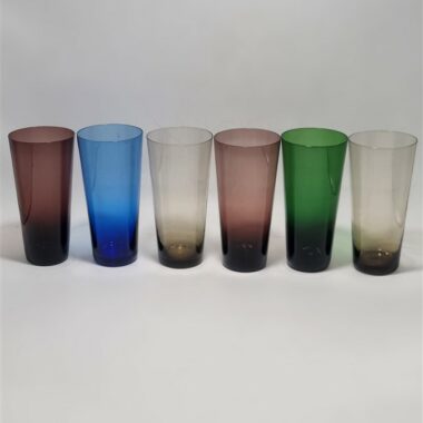 Suite de 6 verres à eau vintage